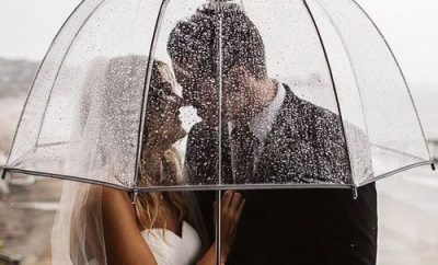 Ombrello trasparente PIANO B matrimonio sposa sposo